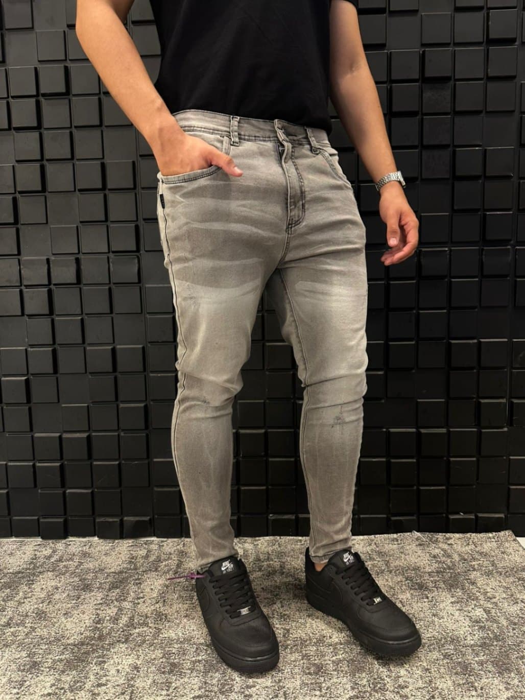 CALÇA SKINNY MARMORIZADA CAUNT JEANS