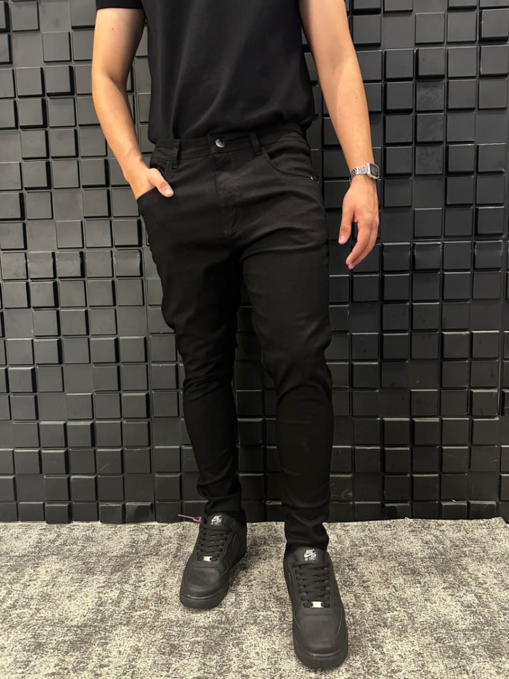 CALÇA SKINNY PRETA BLACKFOREVER CAUNT JEANS