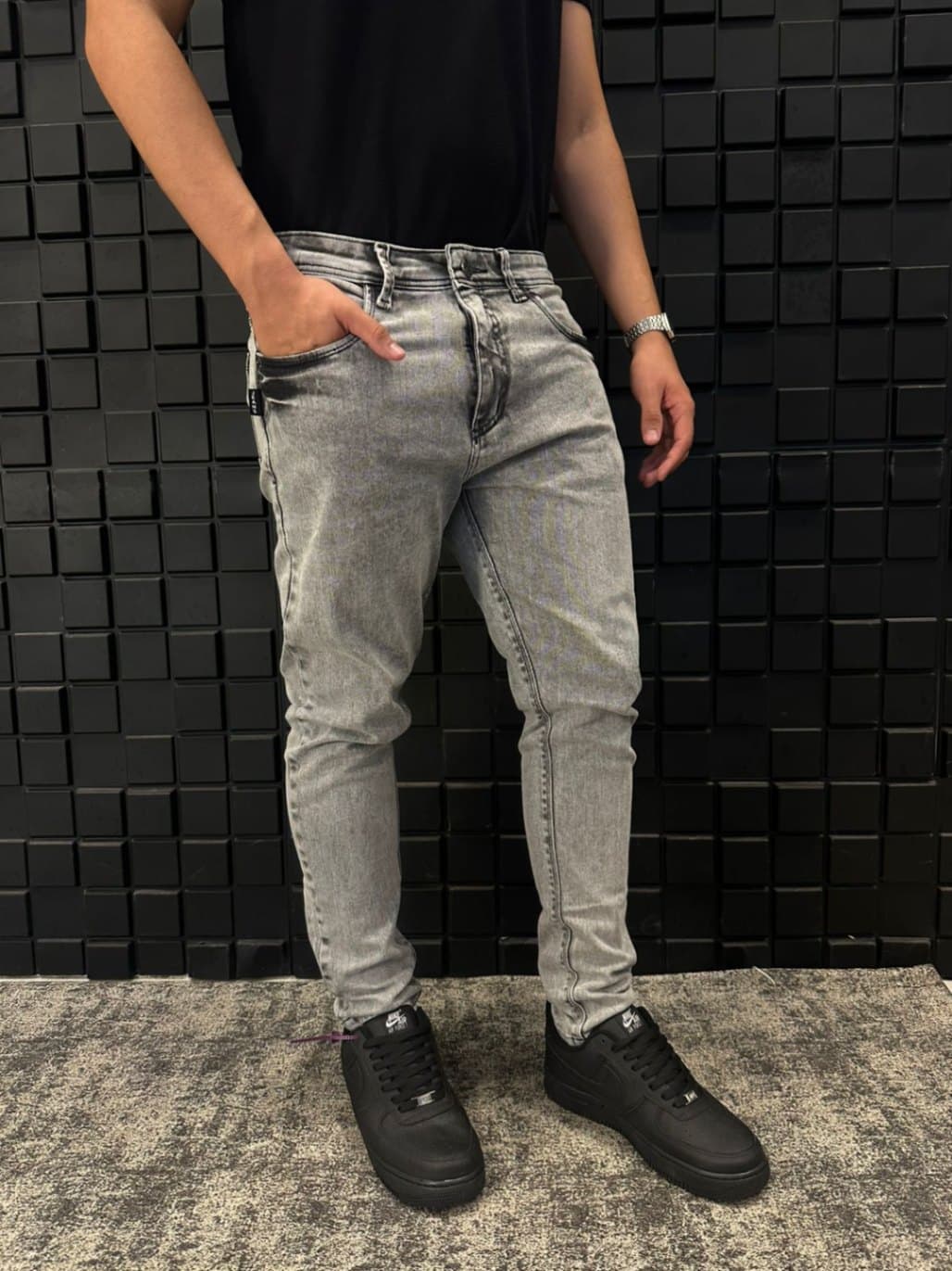 CALÇA SKINNY BASICA MARMORIZADA CAUNT JEANS